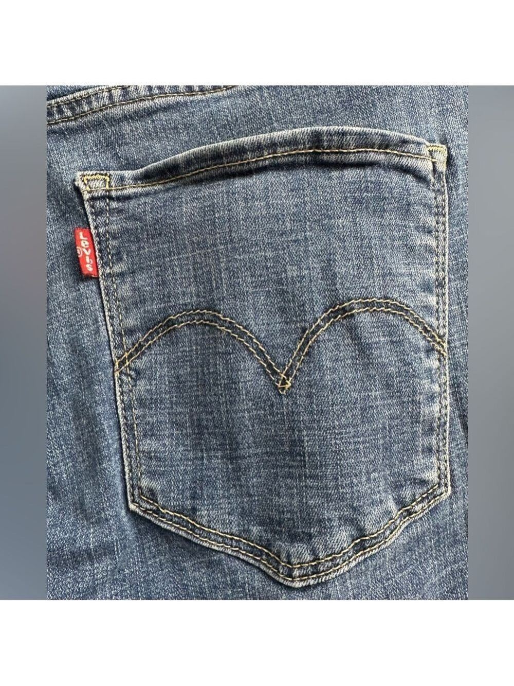 Levi's 721 High Rise Medium Wash Stretch Skinny Jeans - Picture 8 of 15